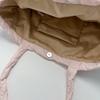 Large Capacity Quilted Heart Bag Korean Women's Handbag Casual Puffy Tote Bag  Girls