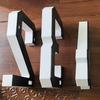 Solar Powered House Number Sign with LED Backlight Auto On/Off Waterproof LED Modern Address Plaque Outdoor Security Light for Home Garden Garage