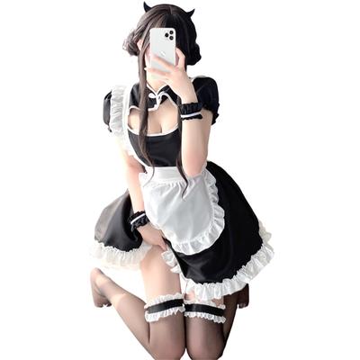 Sexy Maid Costume Cosplay Includes Sexy Lolita One Size Fits Maid Sexy and Popular Halloween Costume [harukita] Set, Cheongsam, Apron, Costume,