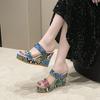 Women Wedges Sandals 2024 New Summer Platform Sandals High Heels Women Shoes Ankle Strap Designer Sandals Pumps Zapatos De Mujer