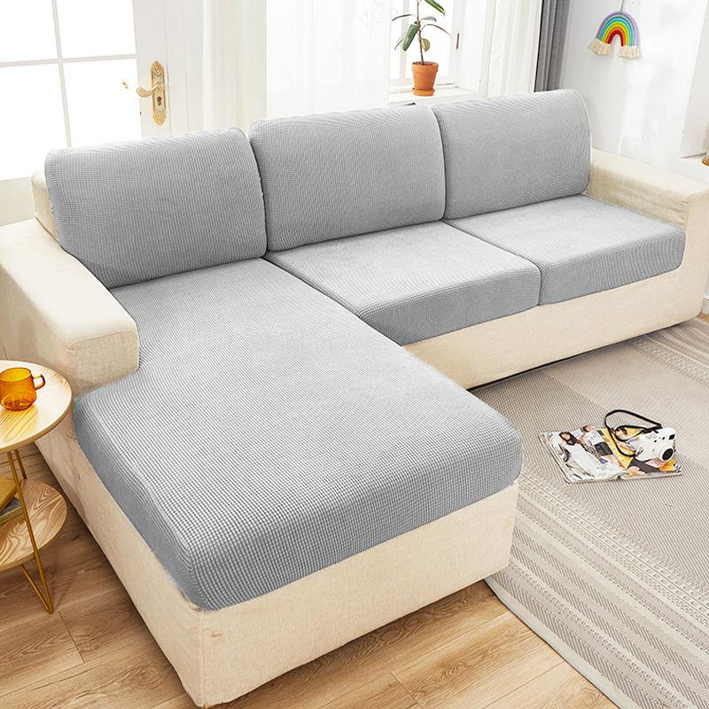 Thickened Plush-touch Sofa Cushion Cover Elastic All -Inclusive Living Room Sofa Cover Removable And Machine Washable Furniture Protective