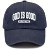 Men and Women“God Is Always Kind”hat Set 4Top-mounted Humorous Adjustable Baseball Cap with Christian Faith Decoration, Lightweight Dad Hat