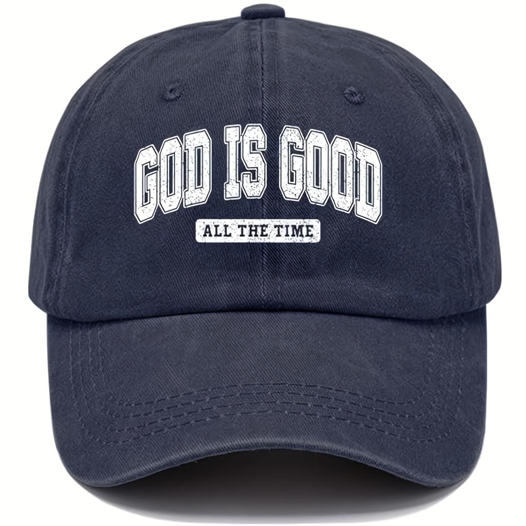 Men and Women“God Is Always Kind”hat Set 4Top-mounted Humorous Adjustable Baseball Cap with Christian Faith Decoration, Lightweight Dad Hat