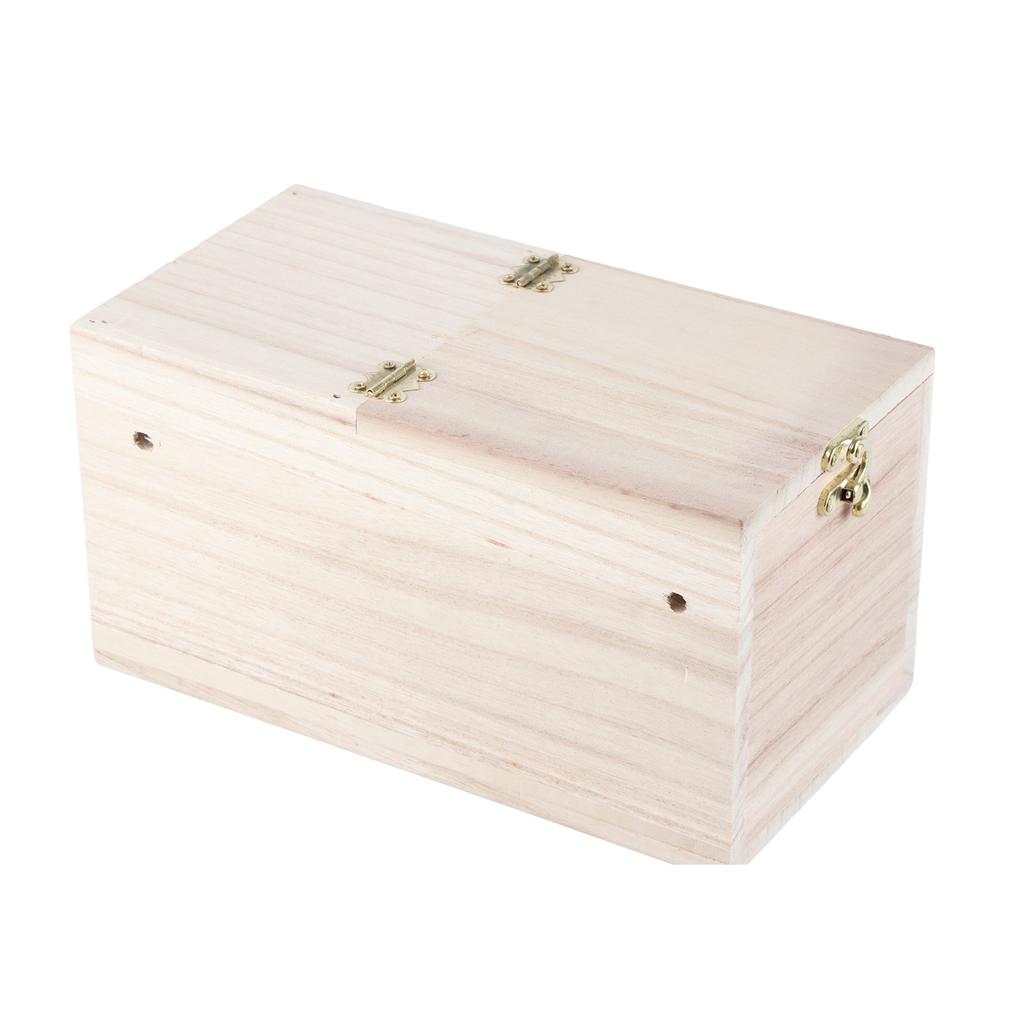 Holz-Vogelnest Holz-Vogelhaus Papageien-Brutkasten für Außen