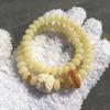 Natural White & Creamy Yellow Jade Bodhi Root Double-Strand Bracelet - Women's Gift Edition