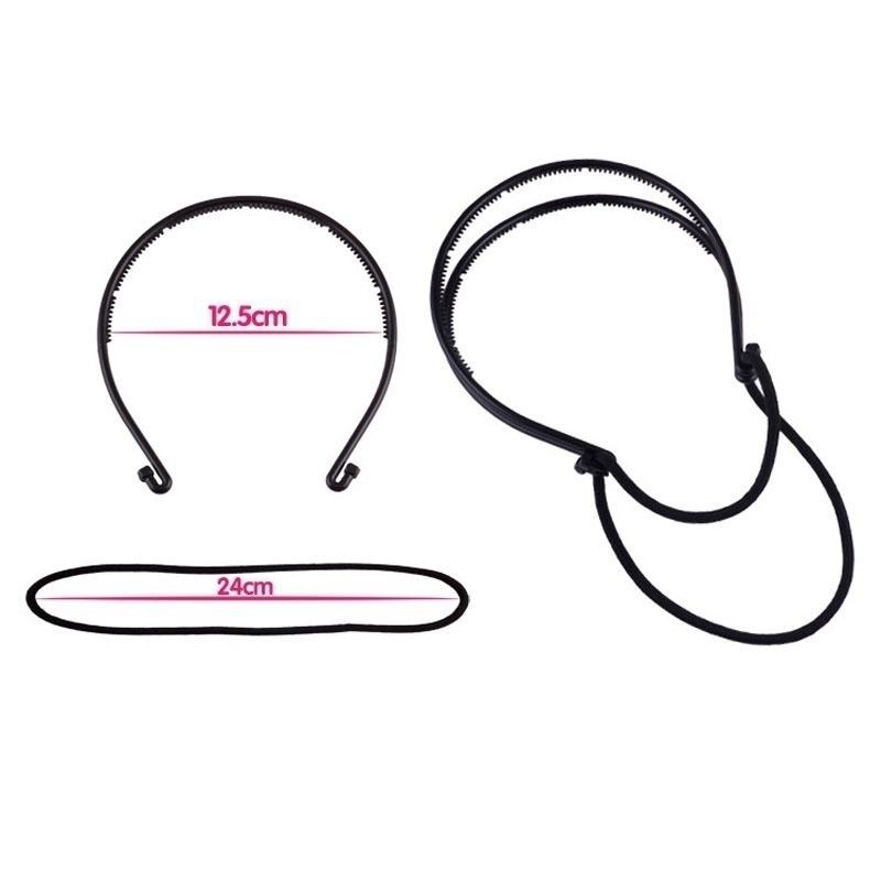 Double-Layer Adjustable Headband Elastic Hair Hoop Hair Rope Fashion Versatile Hair Accessories For Women And Girls