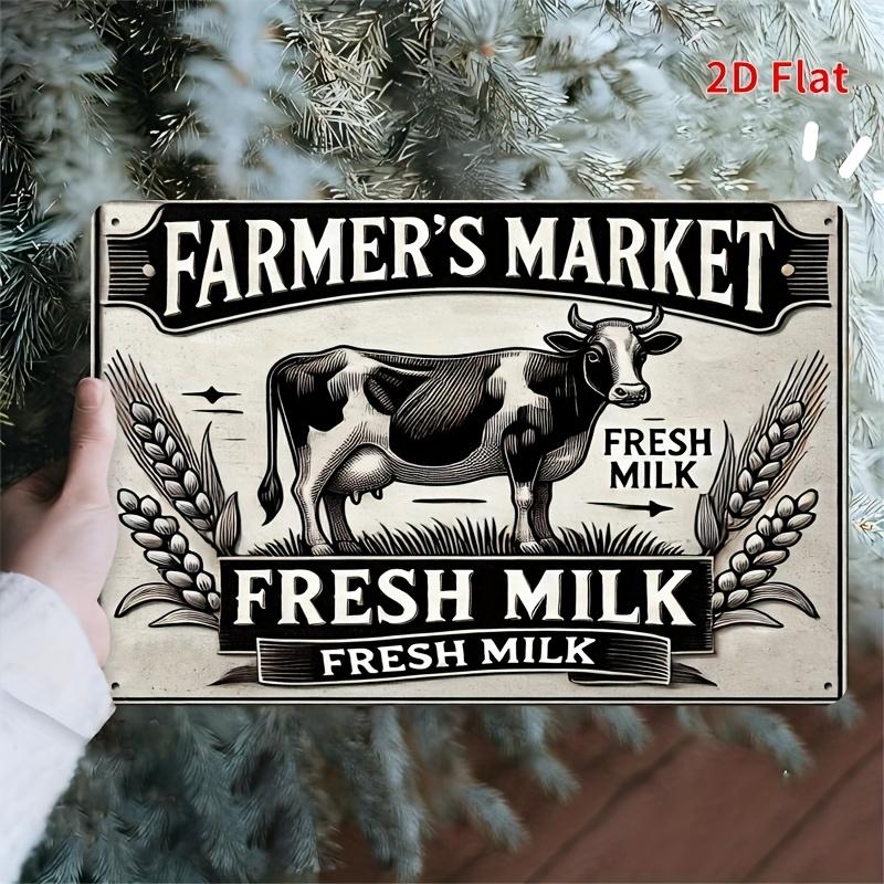 2D Vintage Iron Metal Tin Sign with Advanced Protective Coating and Universal Design Theme Perfect for Home Office