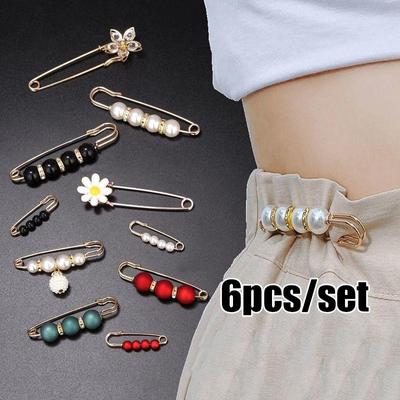 Elegantes Vintage-Broschen-Set mit Kunstperlen, modische Kleidungsbroschen für Frauen, Pullover-Kleid, Broschennadeln, trendige Accessoires