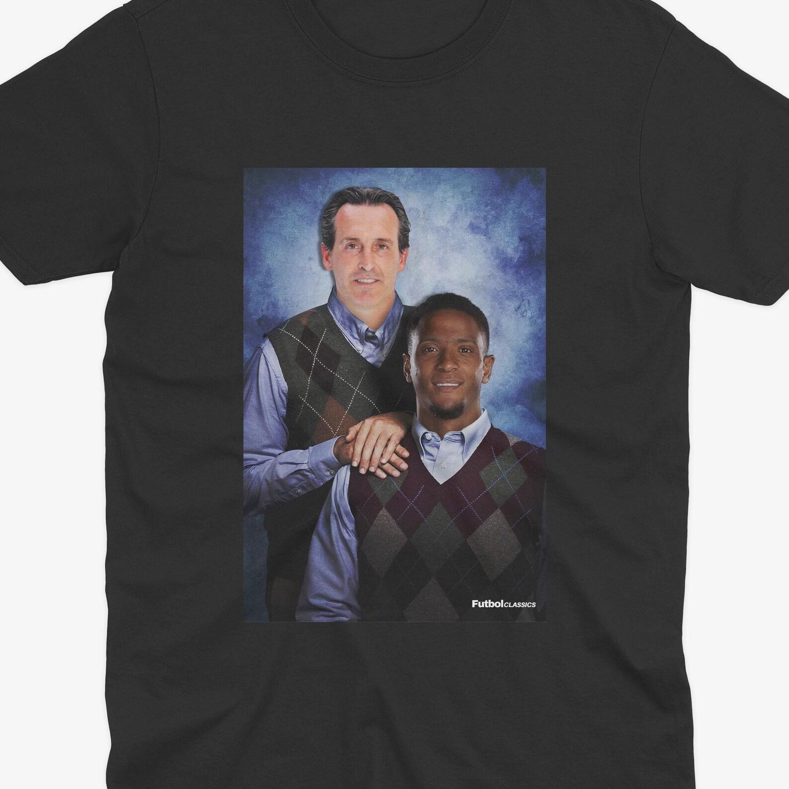 Unai Emery & Ezri Konsa T Shirt | Aston Villa Gift | Aston Villa T Shirt | AVFC | Aston Villa Gift | Aston Villa Fan | Villa Park 3XL