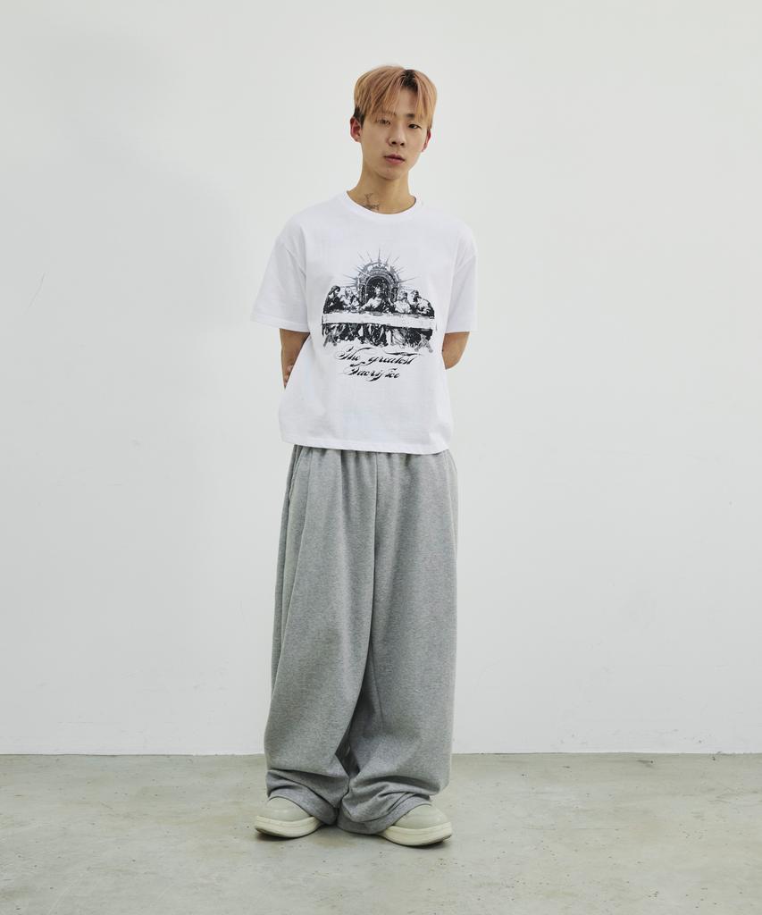 SCALLYWAG Summer Melting Lettering Sweatpants [Grey]