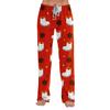 Women's Christmas Print Loose Fit Pajama Pants for Sleep and Home Relaxation