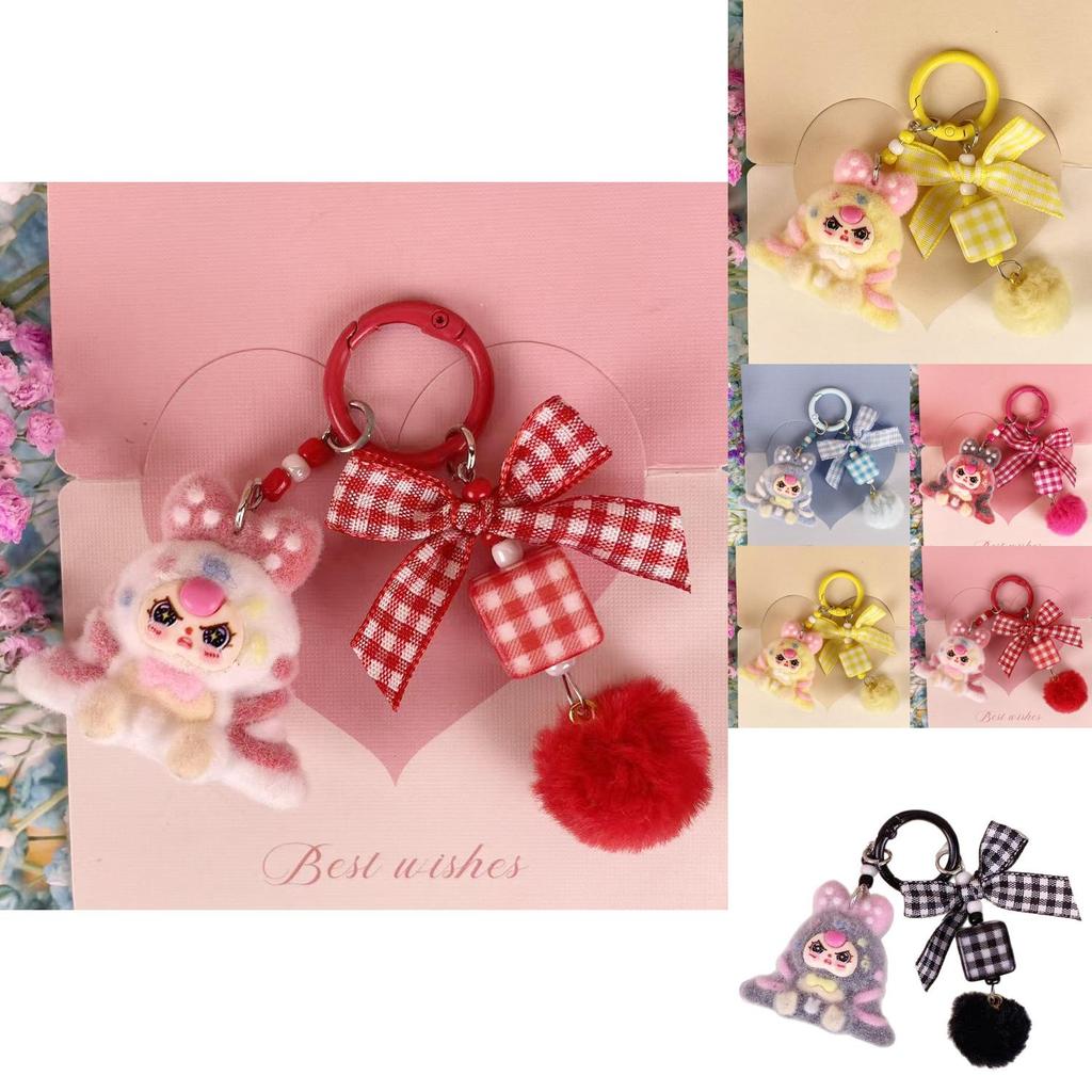 Keychain With Cartoon Plush Pendant For Kids And Gift Giving