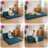 Folding Sofa Bed 120 x 67 x 45 cm Blue