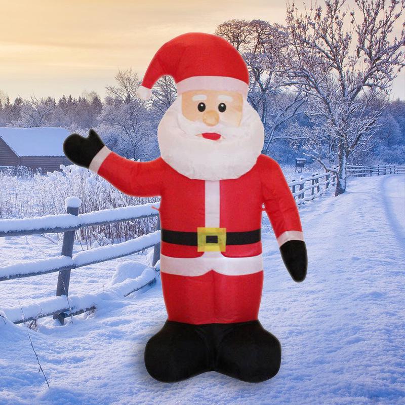 

4FT Inflatable Santa Claus Christmas Lights for Festive Decoration US Standard