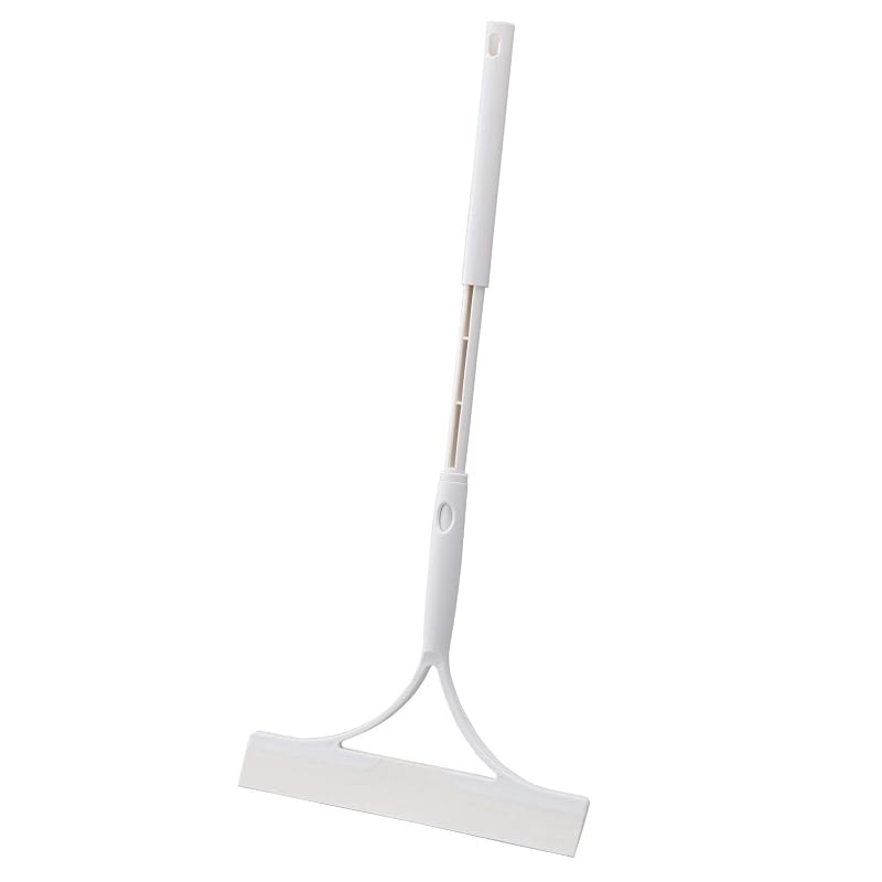Yamazaki Sangyo Drainer Squeegee Bathbon-kun Slightly Extendable with Storage Suction Hook 182503