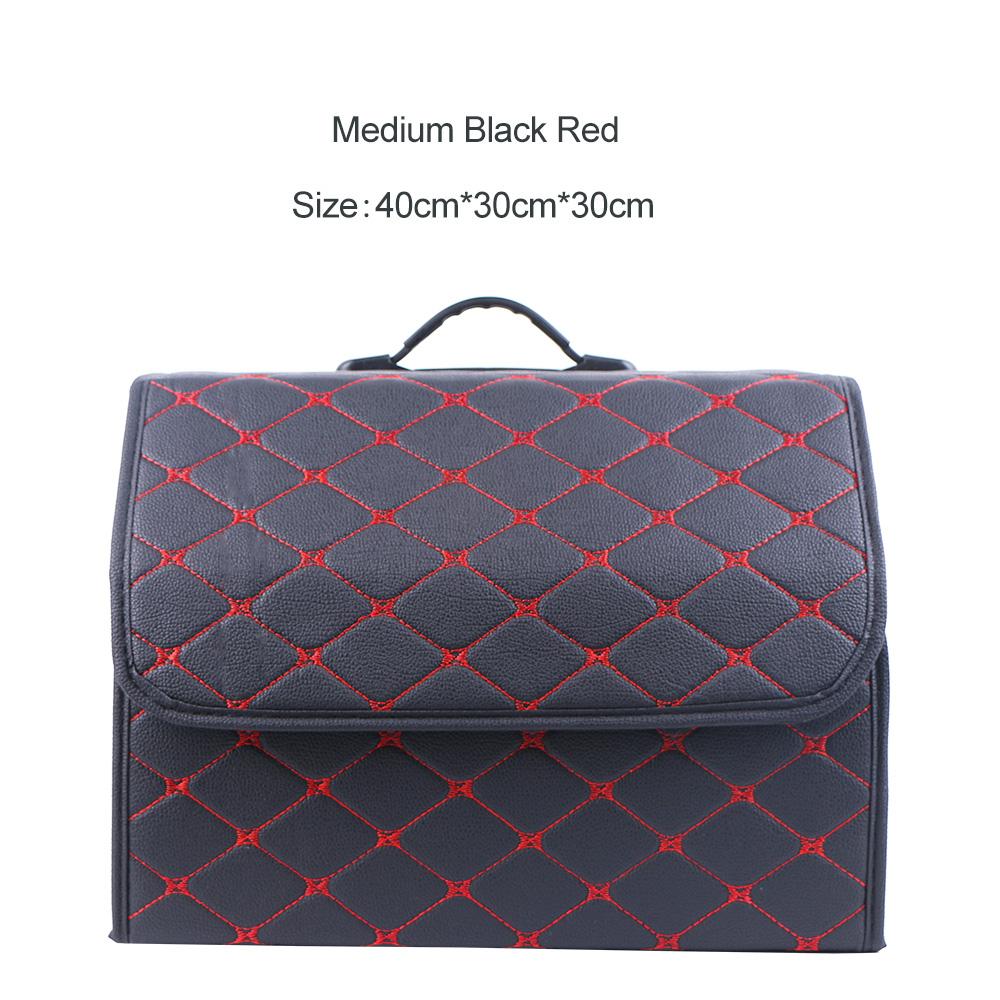 Collapsible Car Organizer Box For Trunk Portable Pu Leather Storage Box Multipurpose Auto Accessories Organizer Bag In The