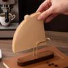 1/2pc Coffee Filter Paper Holder Wood Metal Filter Storage Rack for Manual Brewing Coffee Paper Organizer Cafe Bar Utensil Decor