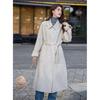 Moka'na French Hepburn Style Long Sleeve Women's Coat