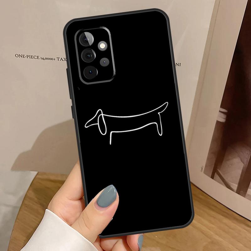 Sausage Dog Dachshund Quotes Case For Samsung Galaxy A55 A35 A15 A14 A34 A54 A53 A33 A23 A13 A12 A32 A52 A51 A71 Cover