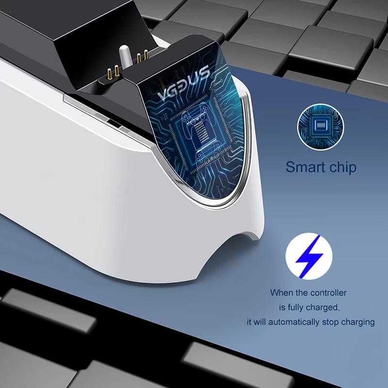 Dual Fast Charger for PS5 Wireless Controller USB 3.1 Type-C Charging Cradle Dock Station for Sony PlayStation5 Joystick Gamepad