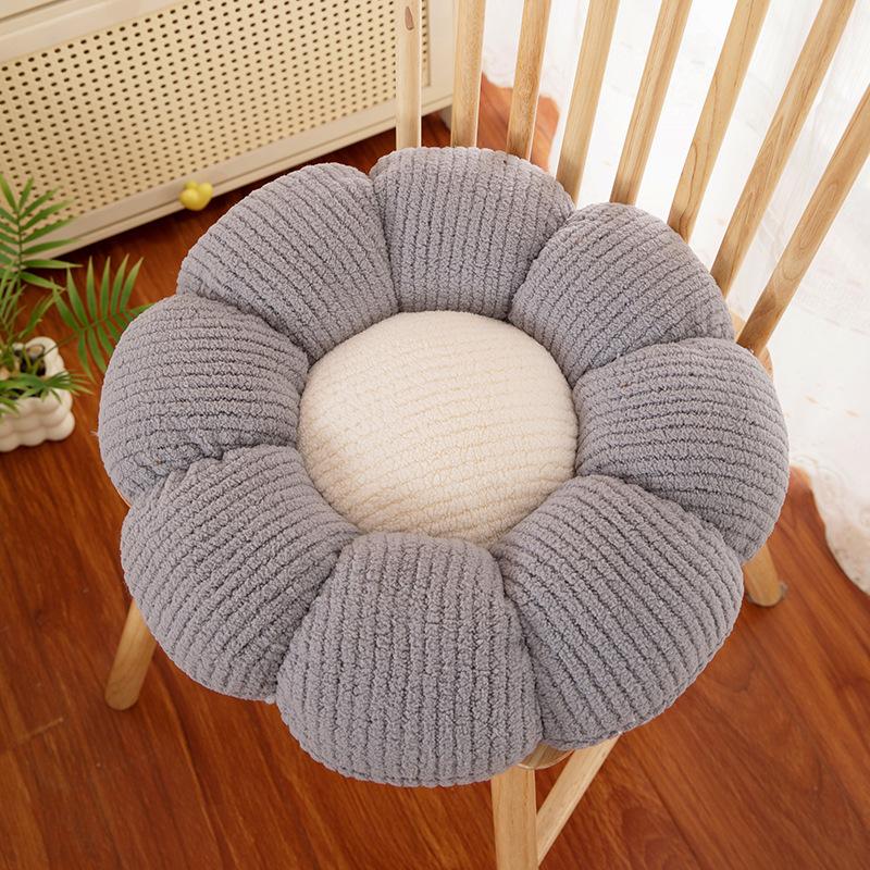 Flower Futon Cushion On The Floor, Home Lazy Sitting Podium Tatami Thickened Bay Window Floor Mat Chair Butt Cushion