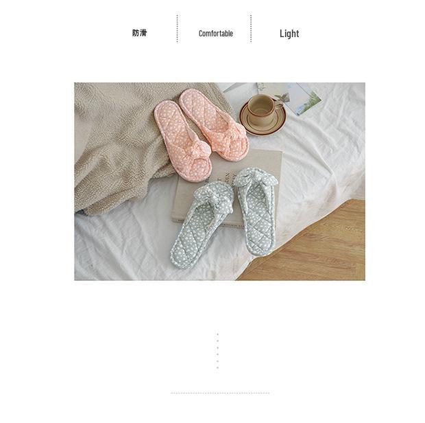 Ručně vyráběné bavlněné pantofle pro ženy - Protiskluzové, teplé a pohodlné pro všechna roční období do interiéru