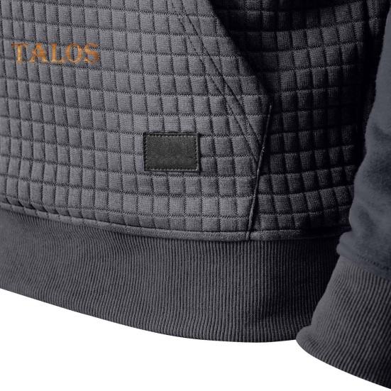 Осень-зима Толстовка с капюшоном с вафельной текстурой — фото 10