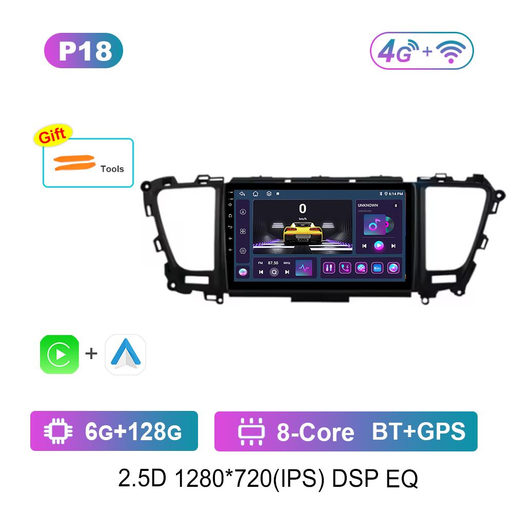 9'' Android System for Kia Carnival Sedona 2014 - 2020 Car Radio Multimedia Player DSP Stereo GPS Navi Carplay 4G Bluetooth WiFi
