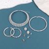 3Pcs Women'S Jewelry Set With  Multi-Layer Collars Necklace Earrings Bracelets Wedding Party Accessories