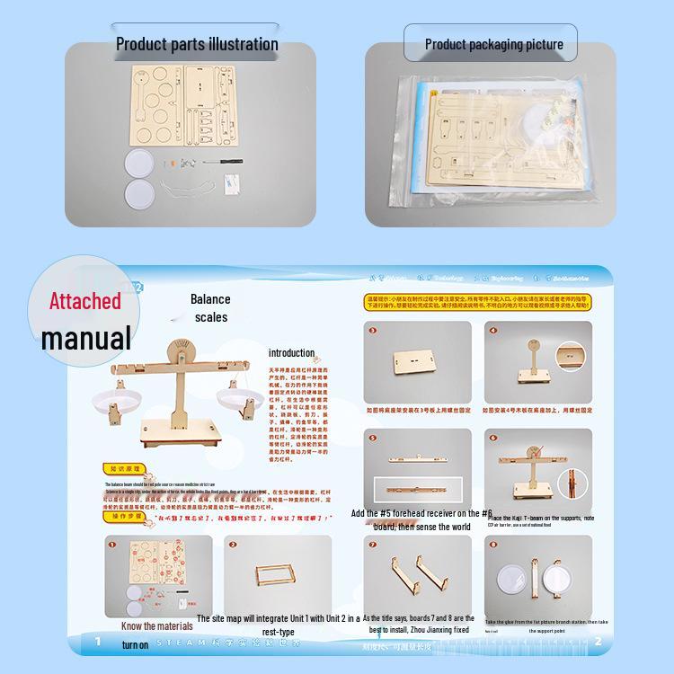 DIY Balance Scale Kit for Kids: Hands-On STEM Educational Toy for Science Experiments