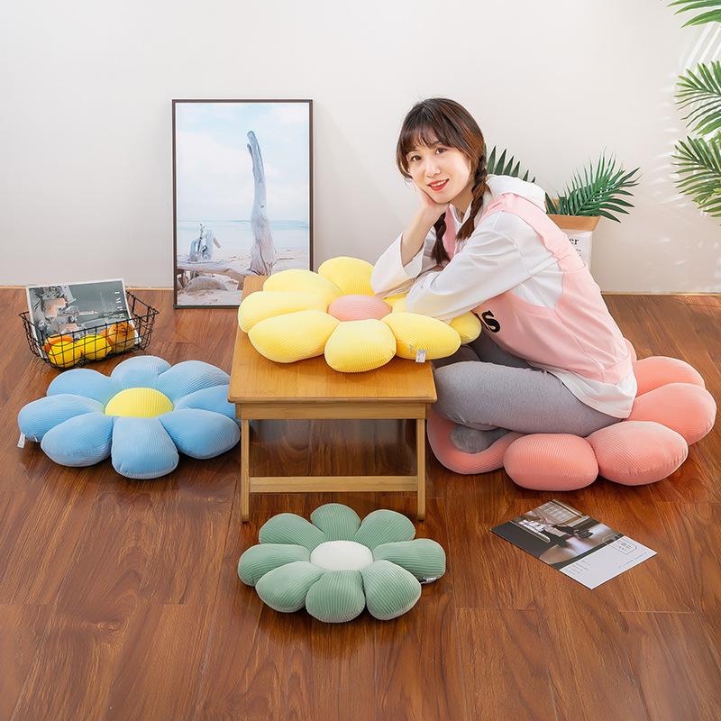 Flower Cushion Office Pillow for Girls Pillow Plush Toy Sofa Cushion for Children Anti-slip Dolls