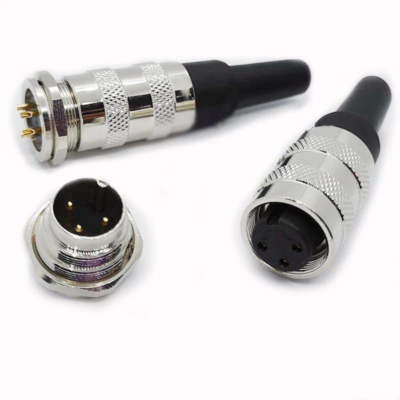 J09 Waterproof Female Plug Male Socket Aviation Connector M16 2 3 4 5 6 7 8 12 14 16 19 24 Pin Quick Sensor Signal Adapter