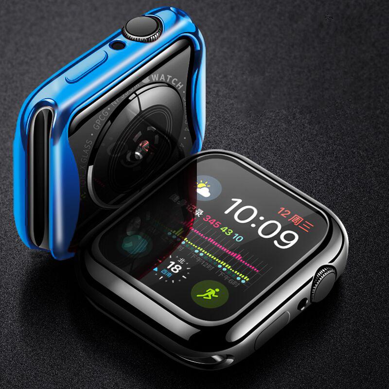 Cover for Apple Watch Case 45mm/41mm 44mm/40mm 42mm/38mm TPU Bumper Accessories Screen Protector iWatch Series 6 4 3 SE 7 8 Case