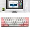 Gaming Keyboard USB 61 Keys Contrast Color RGB Light Key Line Separation Mechanical Wired Keyboard for   Games