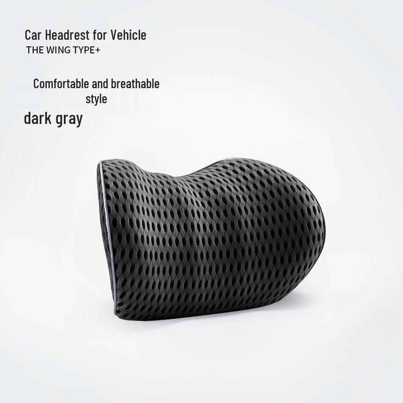 Memory Foam Ergonomic Car Seat Cushion & Breathable Lumbar Support Pillow Headrest Only