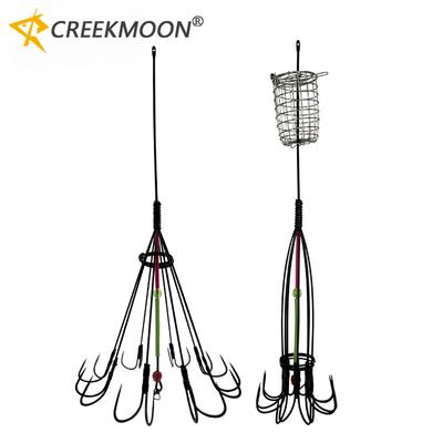 Fishing Accessories 8 Claw 16 Hook Squid Bait Trap Cage Fishing Lure Cage Octopus Hook Trap Basket Fishing Tools Tackle