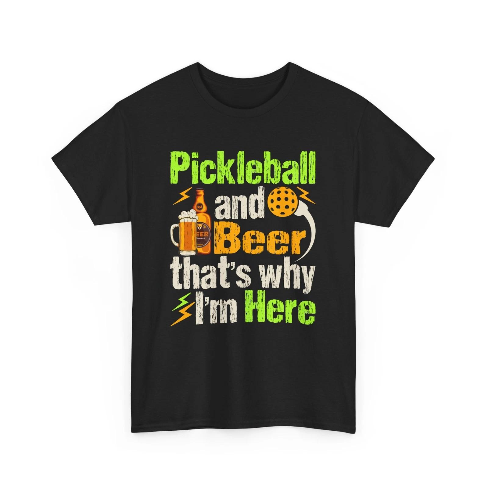 Beer Drinking Shirt | Funny Beer Shirt | Pickleball Tpickleball and Beer T-Shirt 4XL