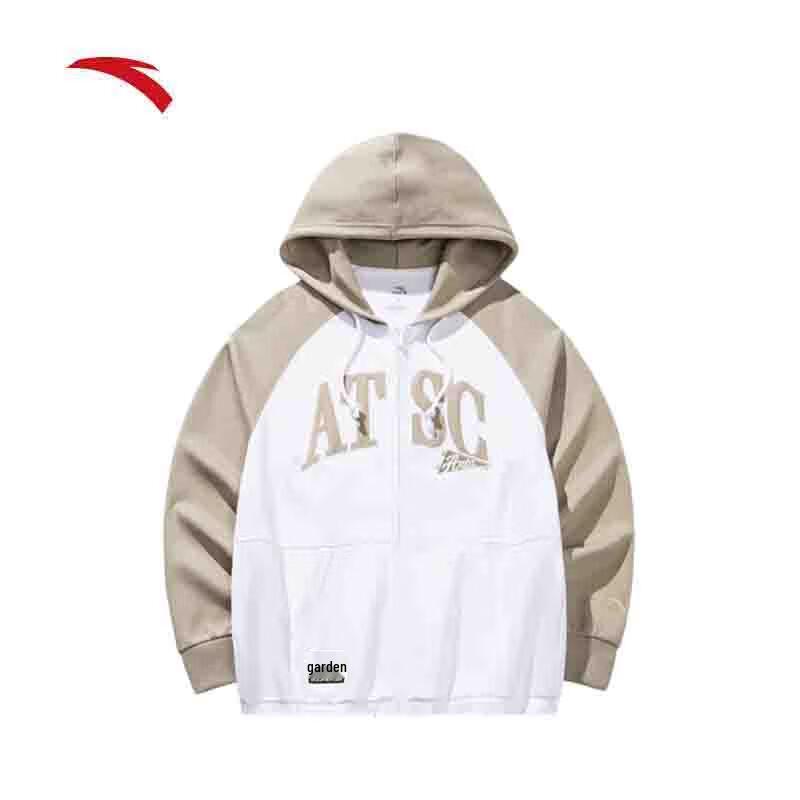 ANTA Men s Autumn Letter Hoodie Cardigan M