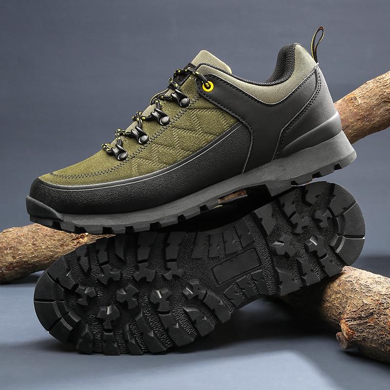 Source Men's Outdoor Breathable Sneakers Non-slip, Wear-resistant and Anti-collision Mountaineering Shoes