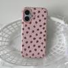 Ins Sweet Cute Bling Pink Strawberry Shockproof Phone Case For iPhone 13 14 15 16 17 Pro Max Hard IMD TPU Back Cover