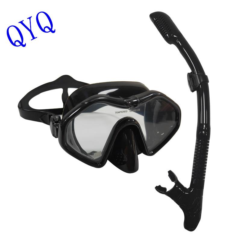 New diving goggles set, frog mirror silicone diving mask