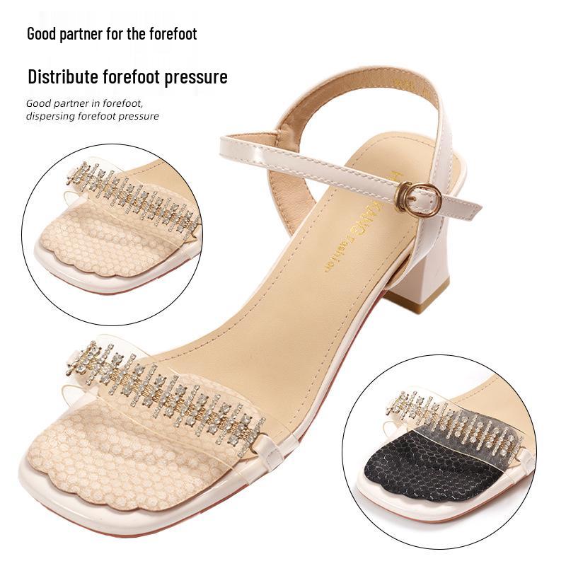 Silicone Honeycomb Anti-Slip Forefoot Pads for High Heels and Sandals