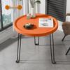 Foldable Sofa Side Table - Small Round Living Room or Bedroom Coffee Table