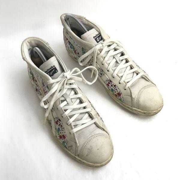 ONITSUKA TIGER THN842 SECK sneakers mid high cut 6 24.5 bianco colorato(USATO)