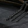 Vintage Chain Necklace for Men Boys,3/5/7mm Stainless Steel Miami Curb Cuban Link Collars,Rock Punk Jewelry Gifts