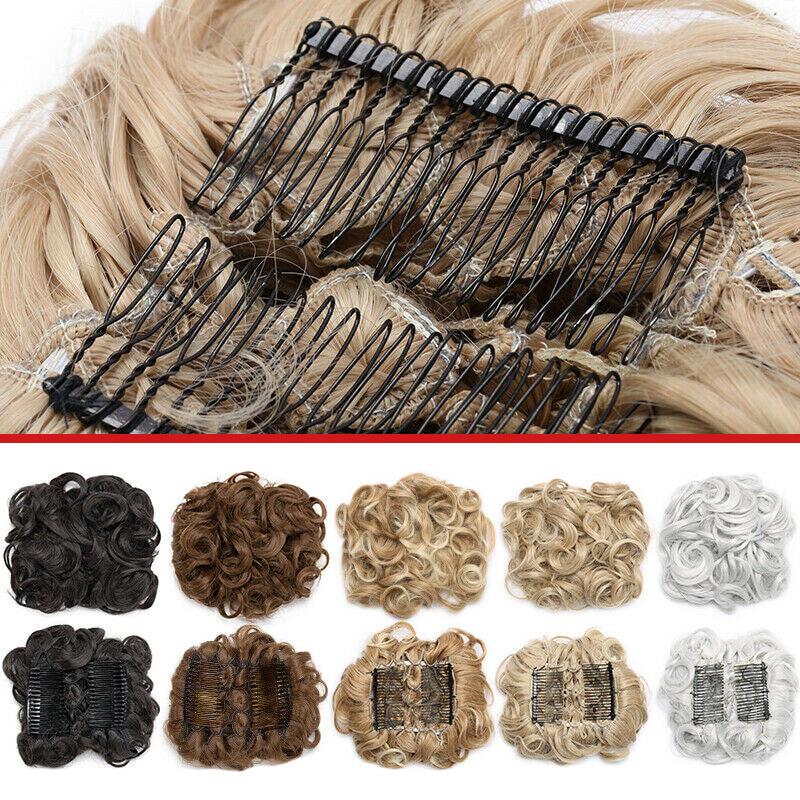 

1 шт., синтетические волосы, большая булочка, шиньон, две пластиковые заколки-гребешки в шиньоне, женская прическа, наращивание волос шиньон