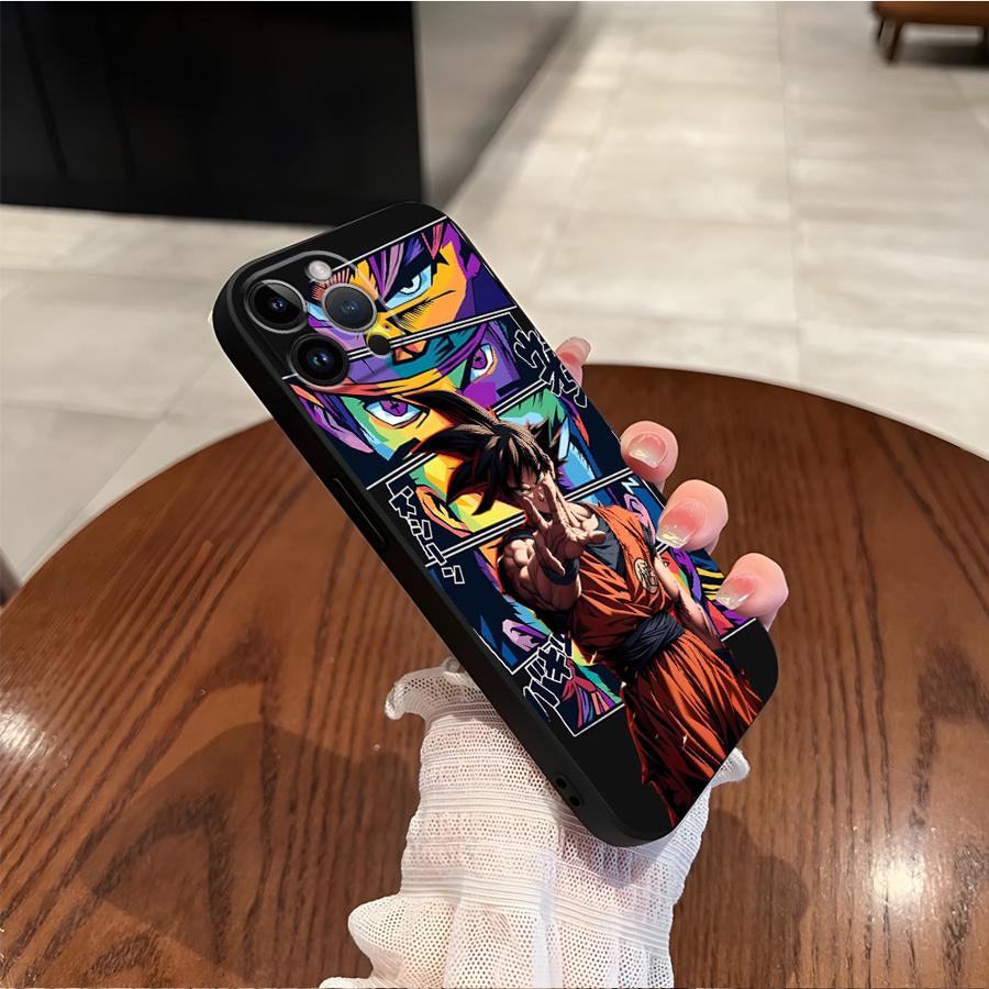 Dragon Ball Son Goku Case for iPhone 13 12 11 17 Pro Max 17Air XS Max XR 15 16 14 Plus 7 8 Black Soft Phone Cover