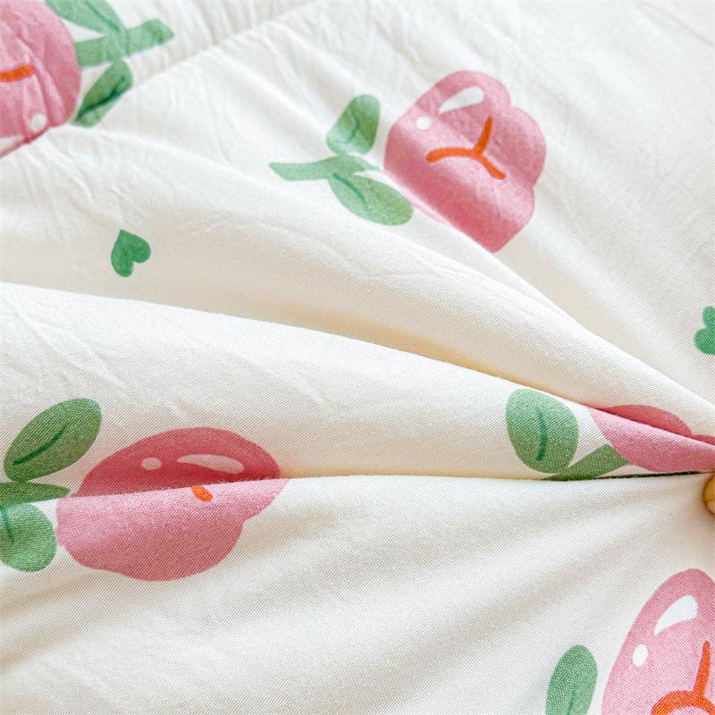 2025 A-Class Cloud Cotton Print Soft Mattress Pad & Quilt