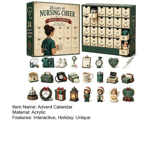 Weihnachtsgeschenk für Kinder 2026 Berufe Adventskalender, 24-Tage Countdown-Box mit Mini Berufs-Schreibtisch-Display Sammlerfiguren, Gemeinschaft