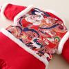 Free Hat: Thickened Baby New Year Outfit – Red Festive Baby Clothes for New Year, Full Moon, or First Birthday Plus Velvet